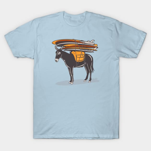 SURF DONKEY T-Shirt by OldSkoolDesign